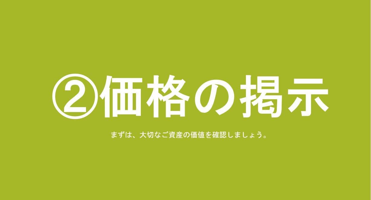 価格の掲示